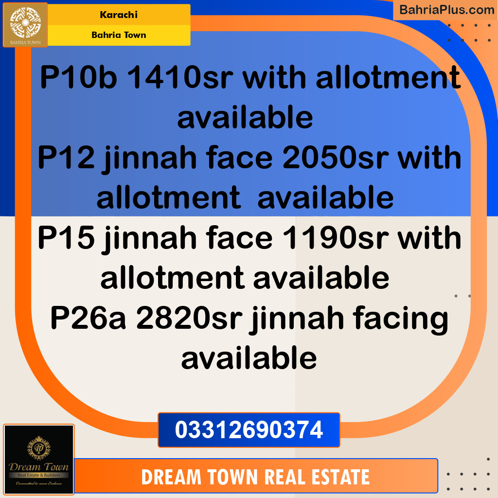 Residential Plot for Sale in Bahria Town, Karachi - (BP-212819)
