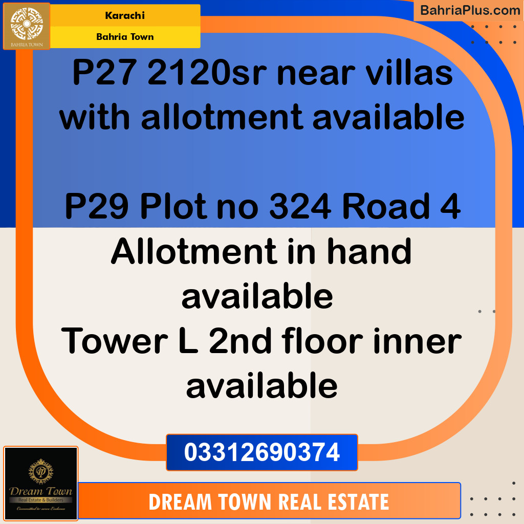 Residential Plot for Sale in Bahria Town, Karachi - (BP-212821)