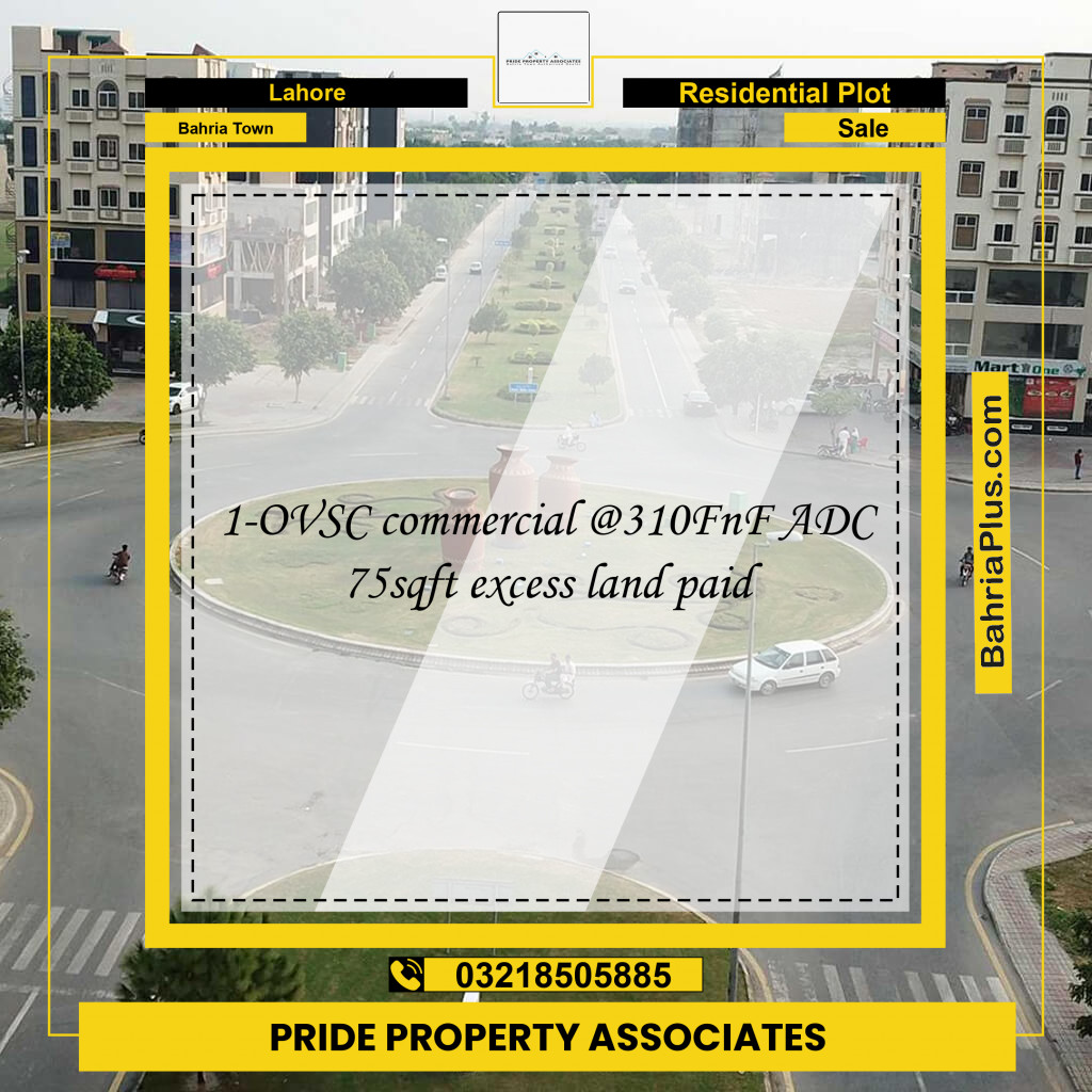 Residential Plot for Sale in Bahria Town, Lahore - (BP-212850)