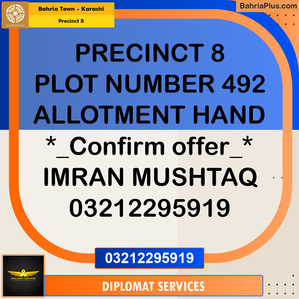 Residential Plot for Sale in Precinct 8 - Bahria Town, Karachi - (BP-212864)