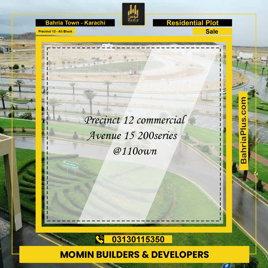 125 Sq. Yards Residential Plot for Sale in Precinct 12 - Ali Block -  Bahria Town, Karachi - (BP-213053)