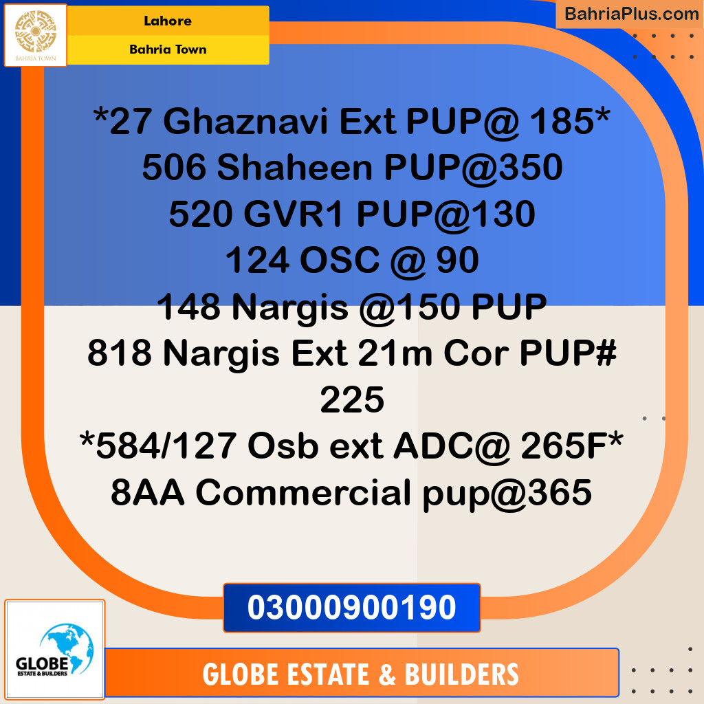 Residential Plot for Sale in Bahria Town, Lahore - (BP-213110)