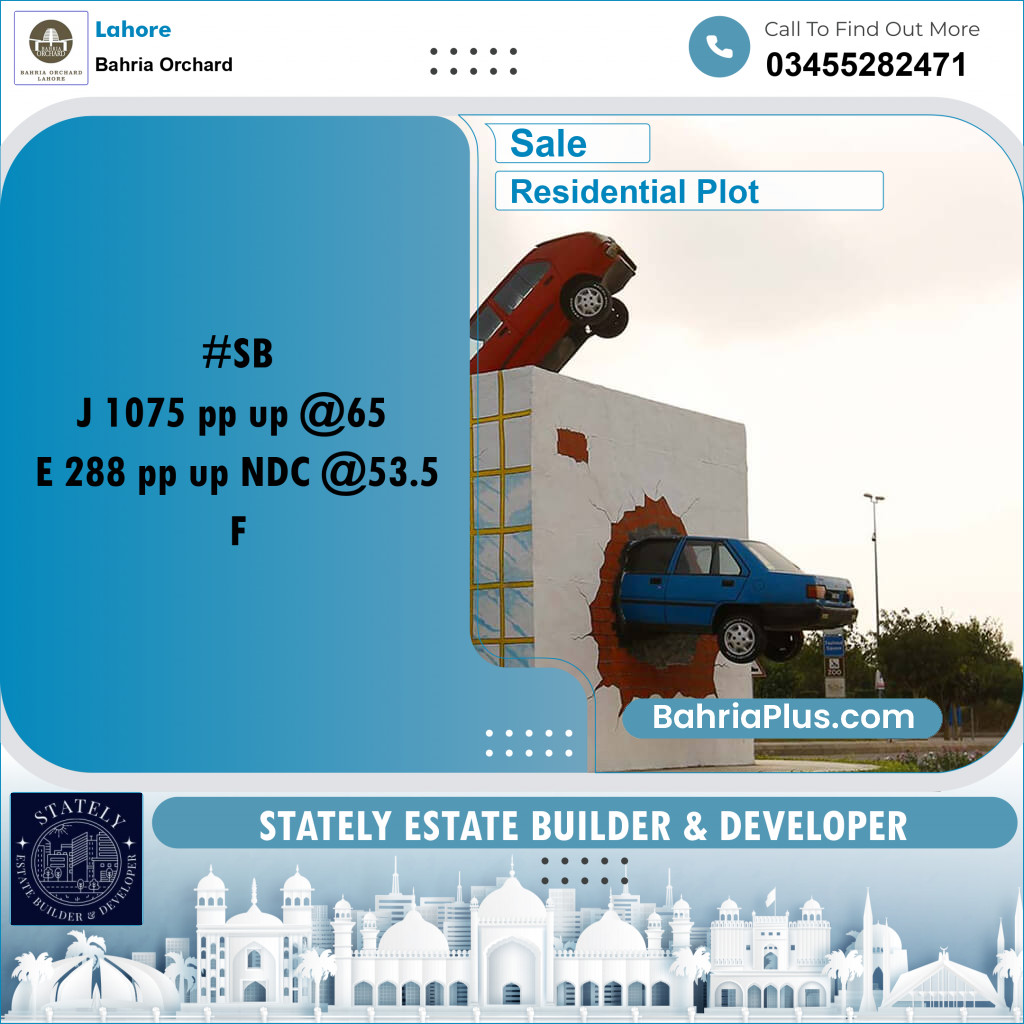 Residential Plot for Sale in Bahria Orchard, Lahore - (BP-213200)