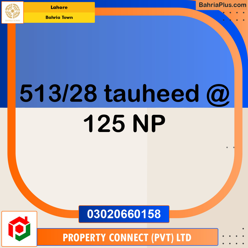 Residential Plot for Sale in Bahria Town, Lahore - (BP-213238)