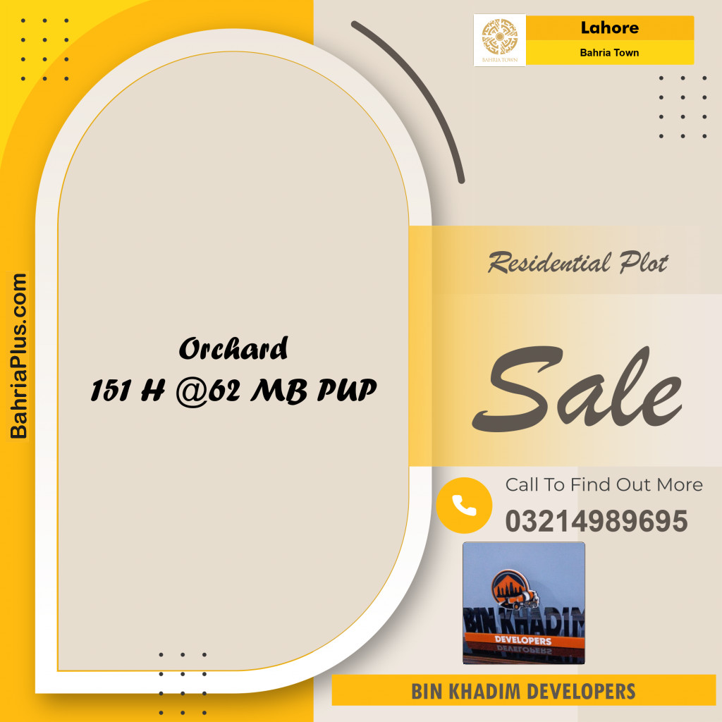 Residential Plot for Sale in Bahria Town, Lahore - (BP-213248)