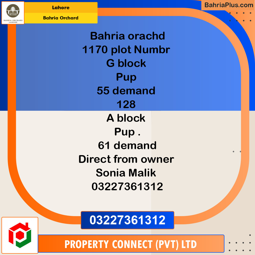 Residential Plot for Sale in Bahria Orchard, Lahore - (BP-213273)