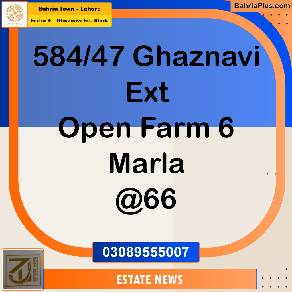 Residential Plot for Sale in Sector F - Ghaznavi Ext. Block -  Bahria Town, Lahore - (BP-213297)