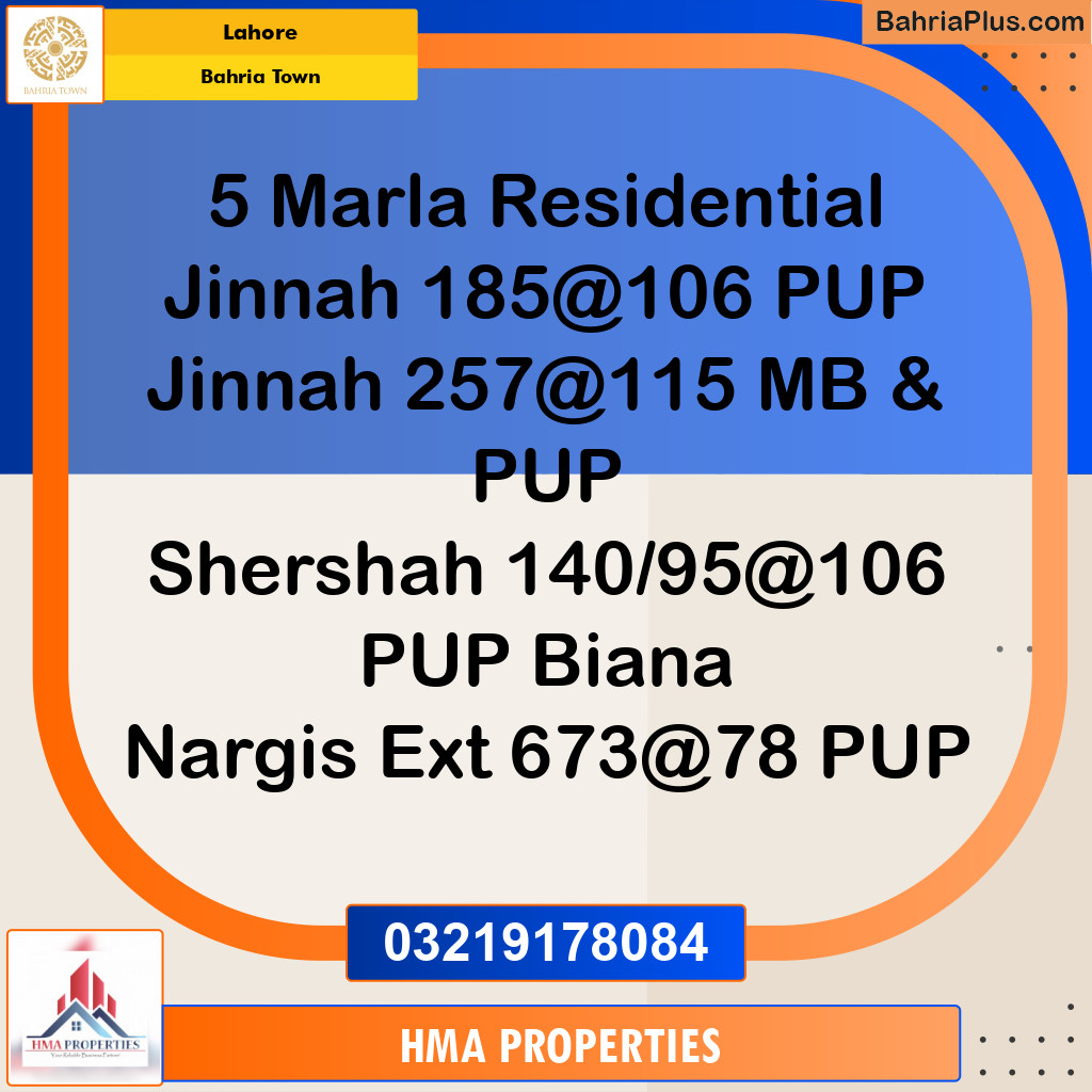 5 Marla Residential Plot for Sale in Bahria Town, Lahore - (BP-213459)