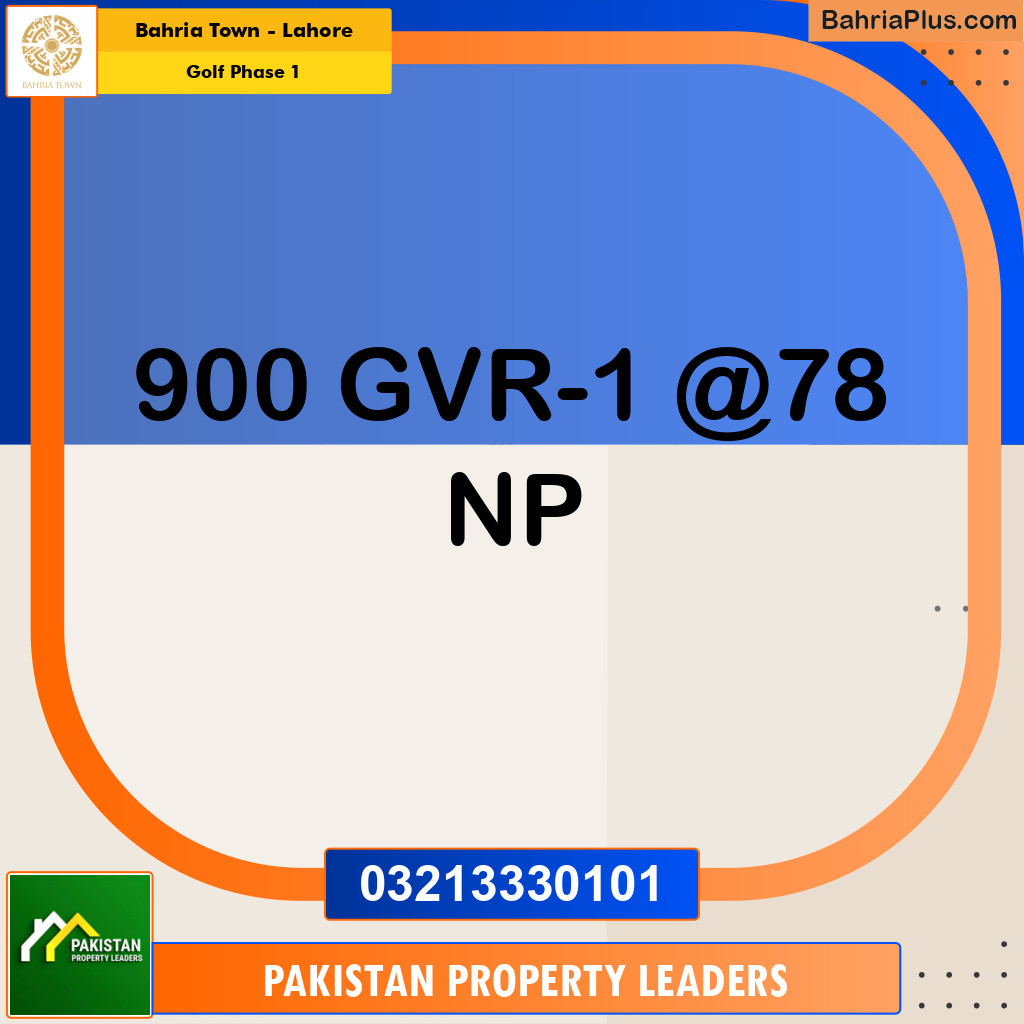 10 Marla Residential Plot for Sale in Golf Phase 1 -  Bahria Town, Lahore - (BP-213501)