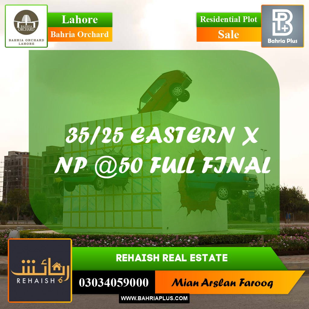 Residential Plot for Sale in Bahria Orchard, Lahore - (BP-213575)