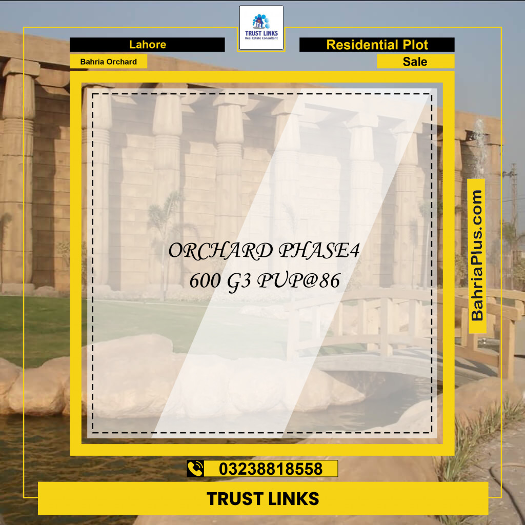 Residential Plot for Sale in Bahria Orchard, Lahore - (BP-213587)