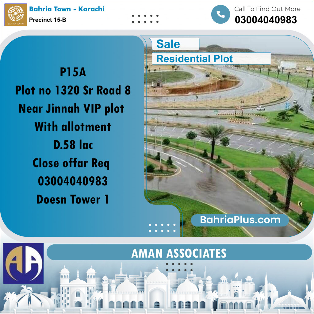 Residential Plot for Sale in Precinct 15-B -  Bahria Town, Karachi - (BP-213640)