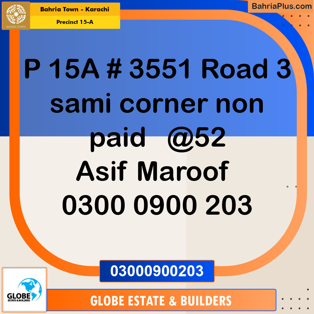125 Sq. Yards Residential Plot for Sale in Precinct 15-A -  Bahria Town, Karachi - (BP-213670)
