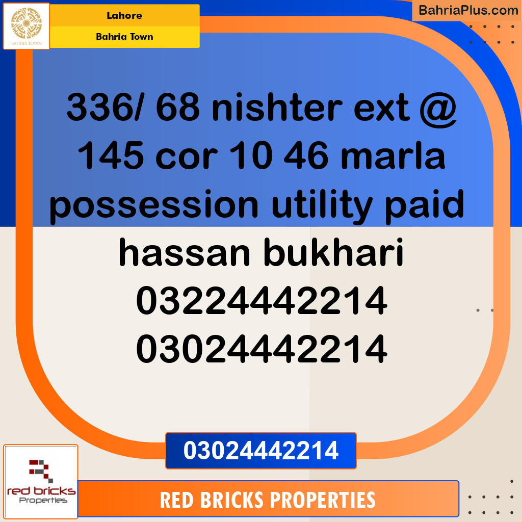 Residential Plot for Sale in Bahria Town, Lahore - (BP-213685)