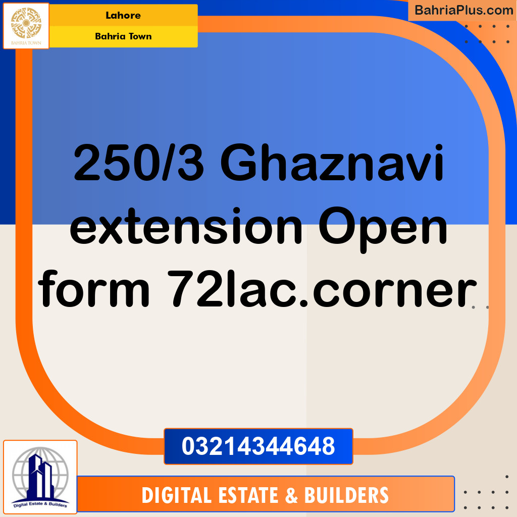 5 Marla Residential Plot for Sale in Bahria Town, Lahore - (BP-213724)