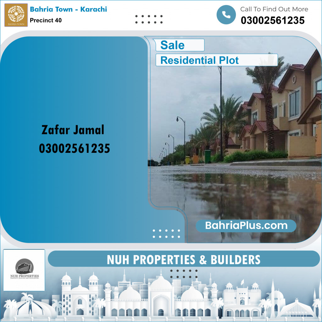 250 Sq. Yards Residential Plot for Sale in Precinct 40 -  Bahria Town, Karachi - (BP-213749)