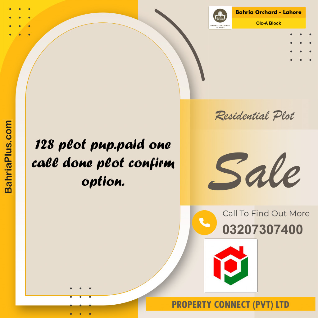 5 Marla Residential Plot for Sale in OLC-A Block -  Bahria Orchard, Lahore - (BP-213779)