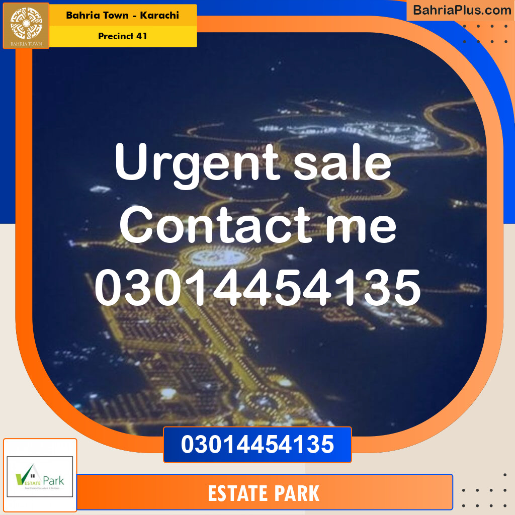 500 Sq. Yards Residential Plot for Sale in Precinct 41 -  Bahria Town, Karachi - (BP-213809)