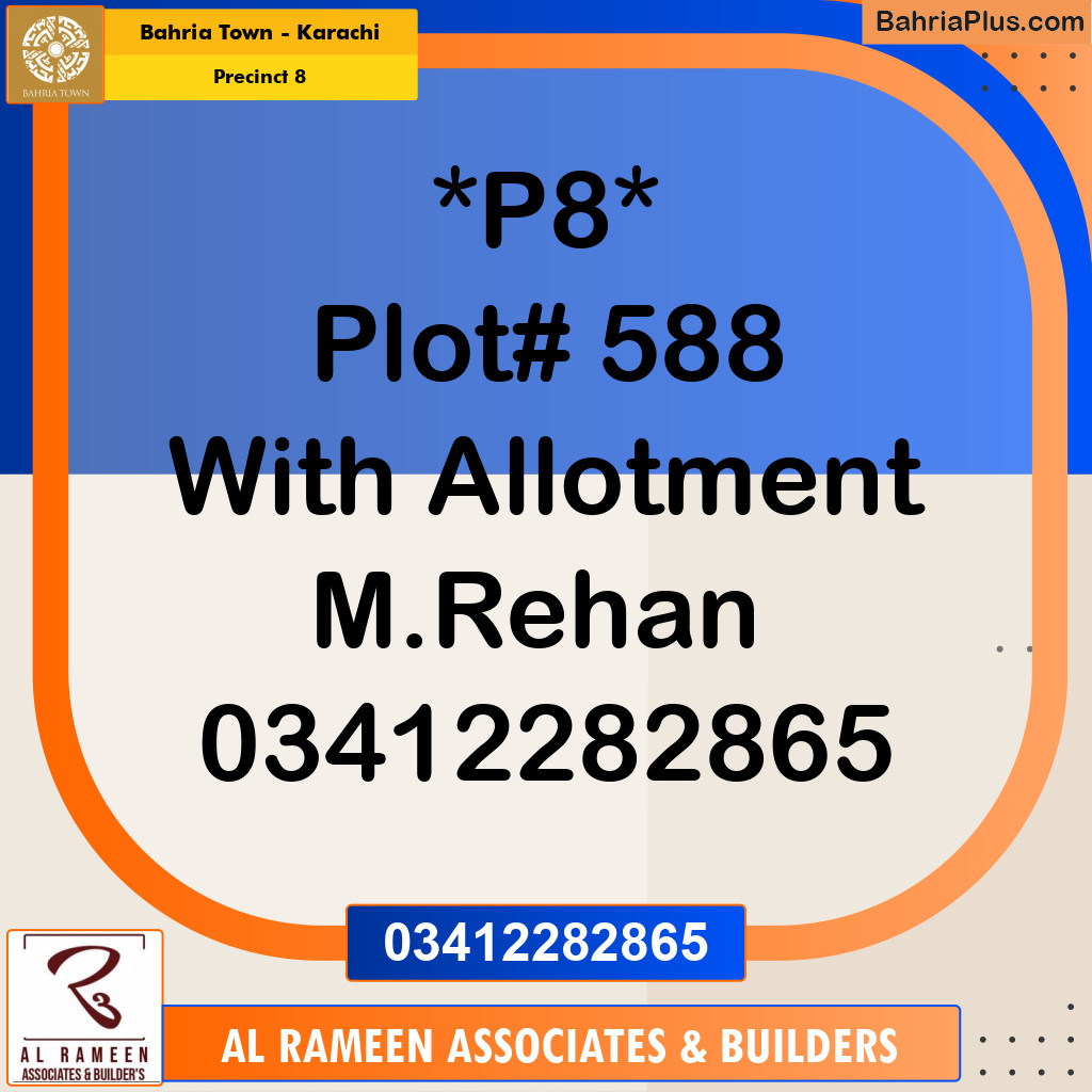 250 Sq. Yards Residential Plot for Sale in Precinct 8 -  Bahria Town, Karachi - (BP-213882)