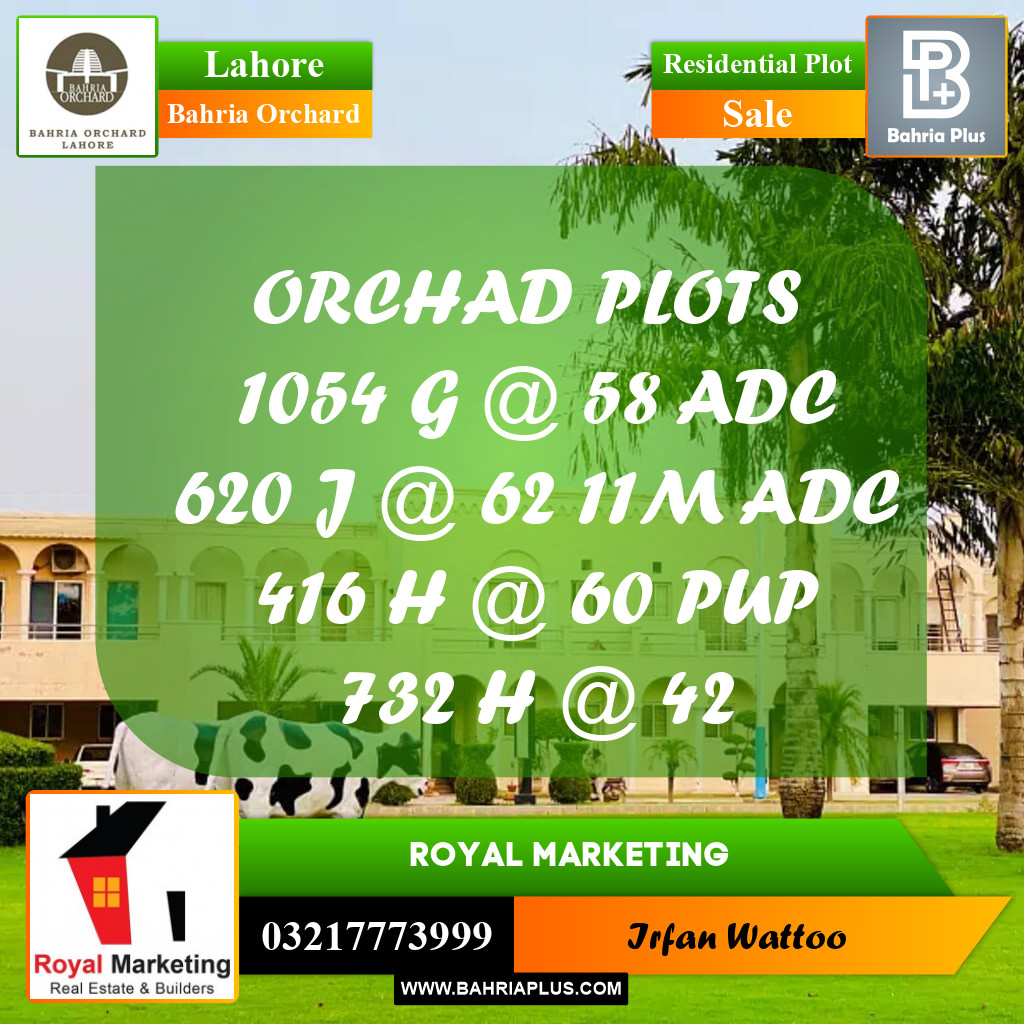Residential Plot for Sale in Bahria Orchard, Lahore - (BP-213895)