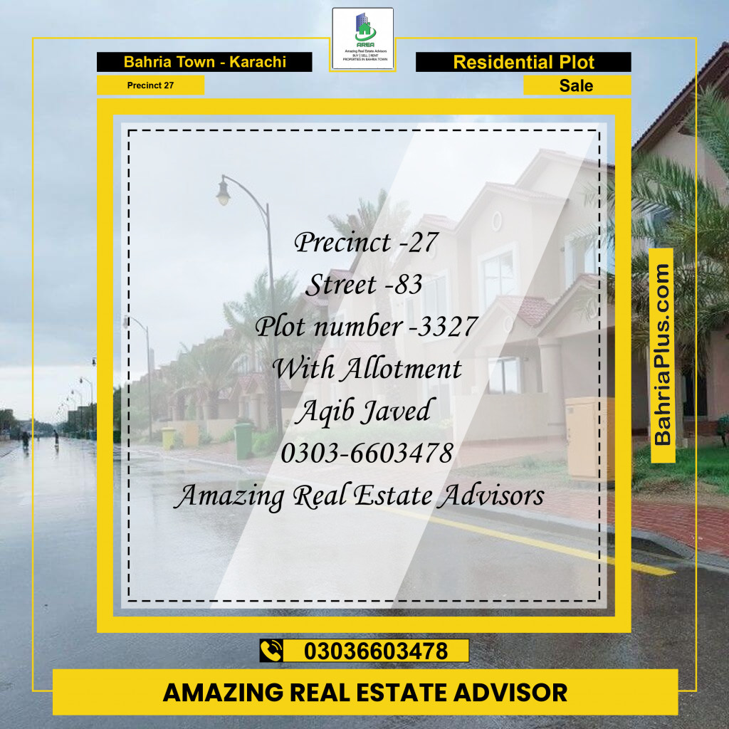 125 Sq. Yards Residential Plot for Sale in Precinct 27 -  Bahria Town, Karachi - (BP-213904)