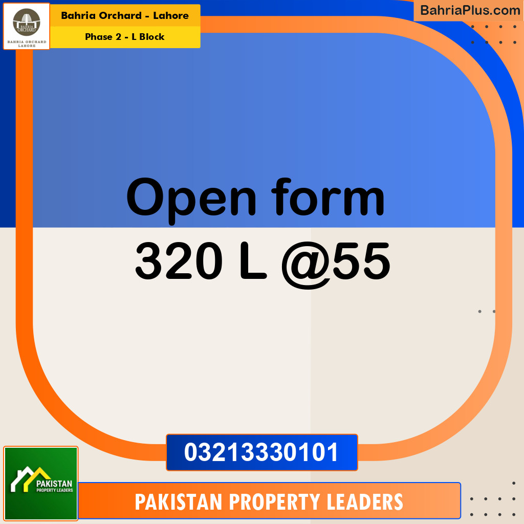 5 Marla Residential Plot for Sale in Phase 2 - L Block -  Bahria Orchard, Lahore - (BP-213933)