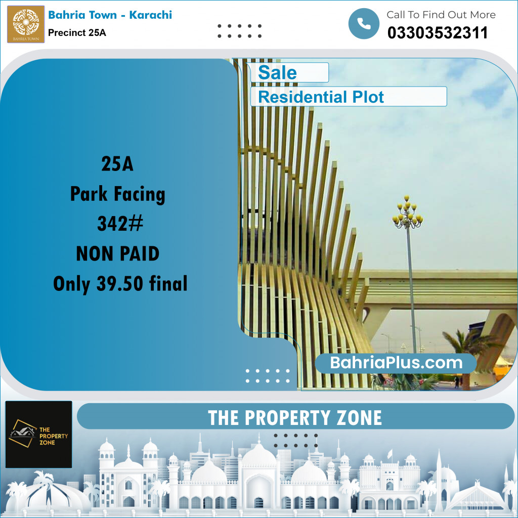 125 Sq. Yards Residential Plot for Sale in Precinct 25A -  Bahria Town, Karachi - (BP-213935)