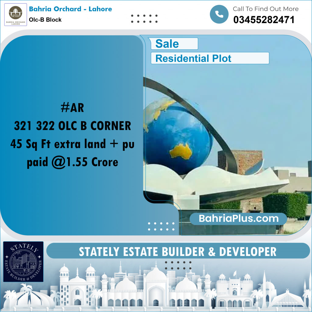 Residential Plot for Sale in OLC-B Block -  Bahria Orchard, Lahore - (BP-214006)