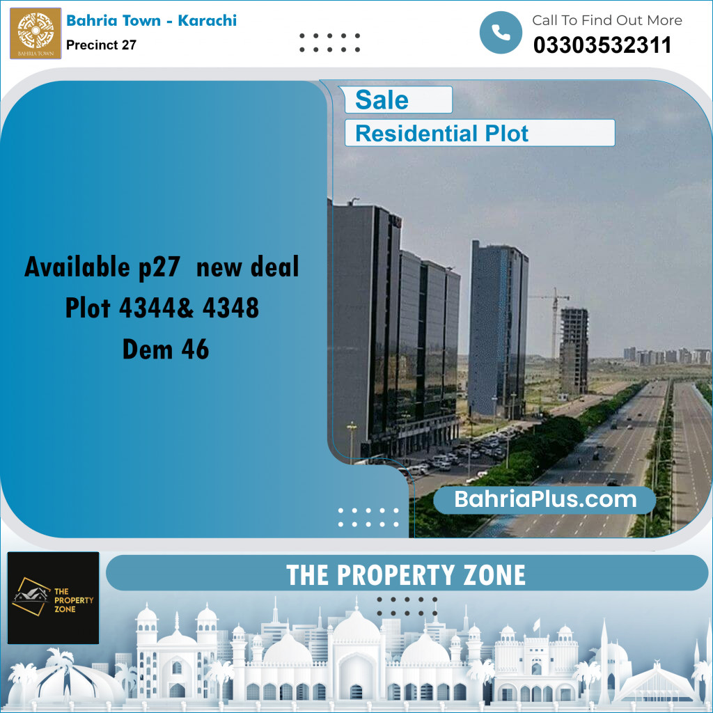 125 Sq. Yards Residential Plot for Sale in Precinct 27 -  Bahria Town, Karachi - (BP-214356)