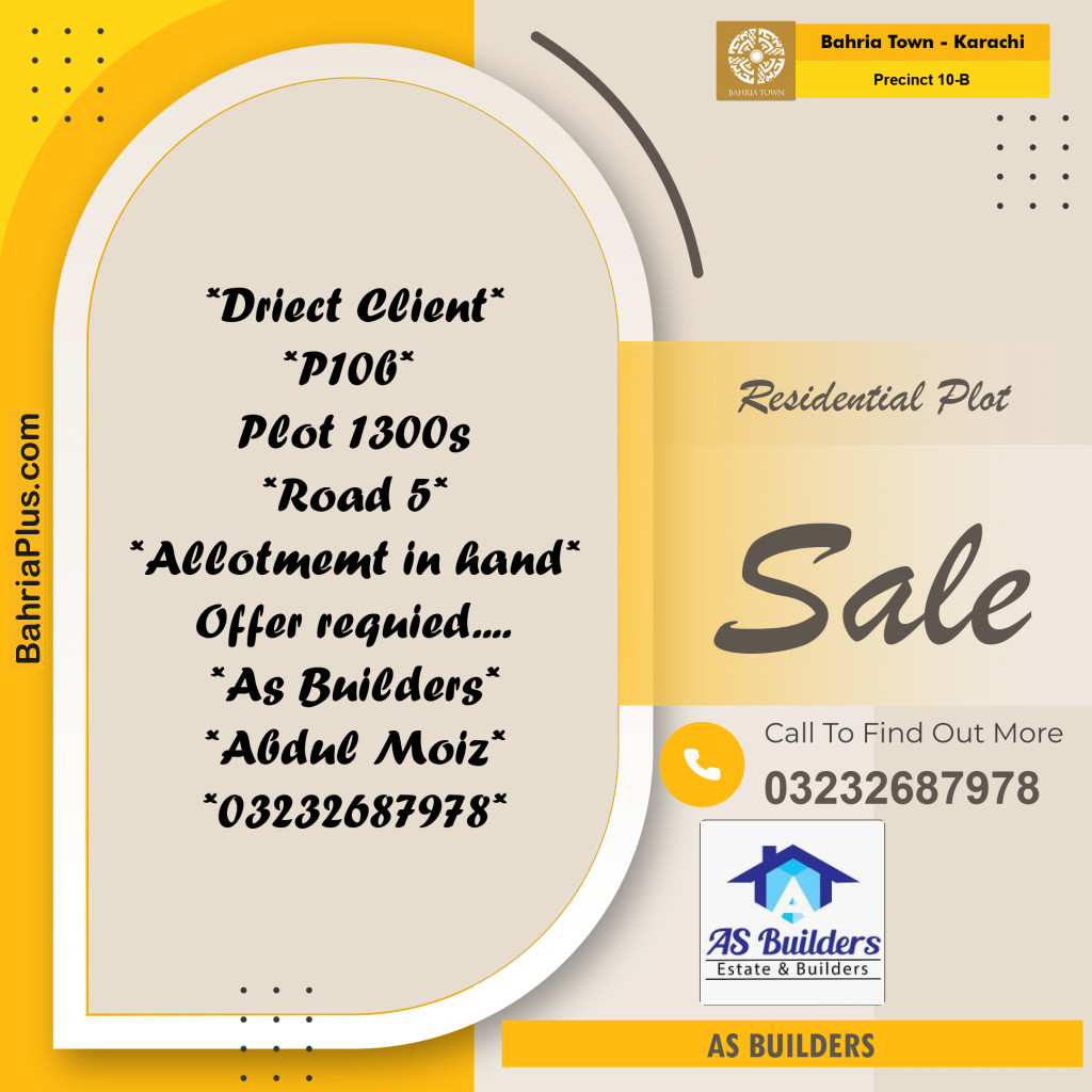 125 Sq. Yards Residential Plot for Sale in Precinct 10-B -  Bahria Town, Karachi - (BP-214373)