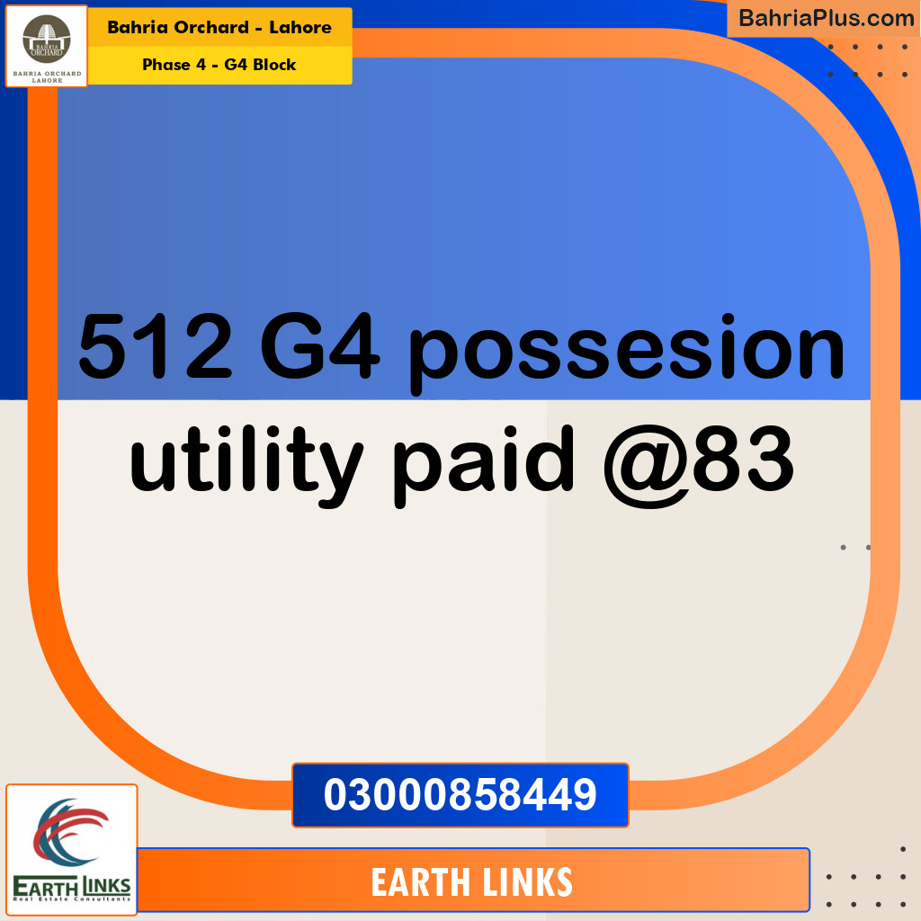 10 Marla Residential Plot for Sale in Phase 4 - G4 Block - Bahria Orchard, Lahore - (BP-214540)