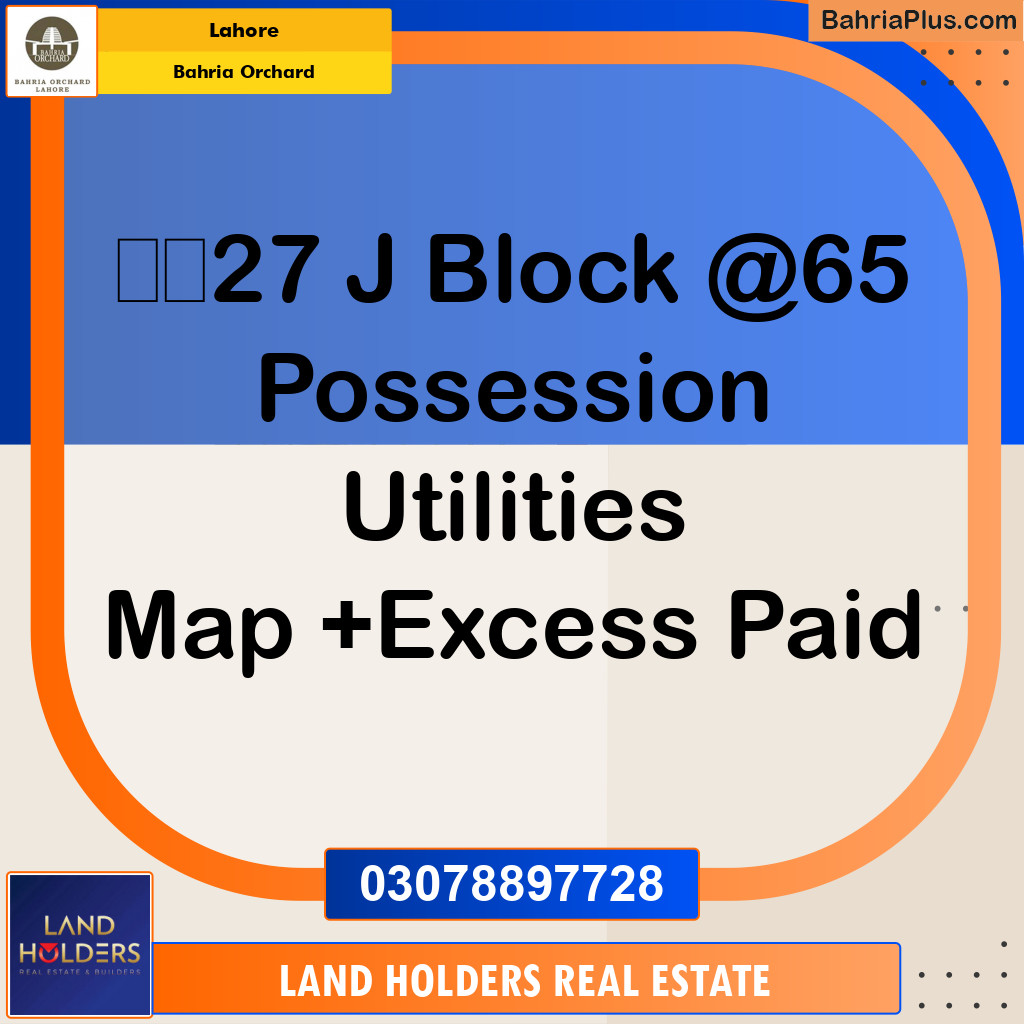 Residential Plot for Sale in Bahria Orchard, Lahore - (BP-214566)