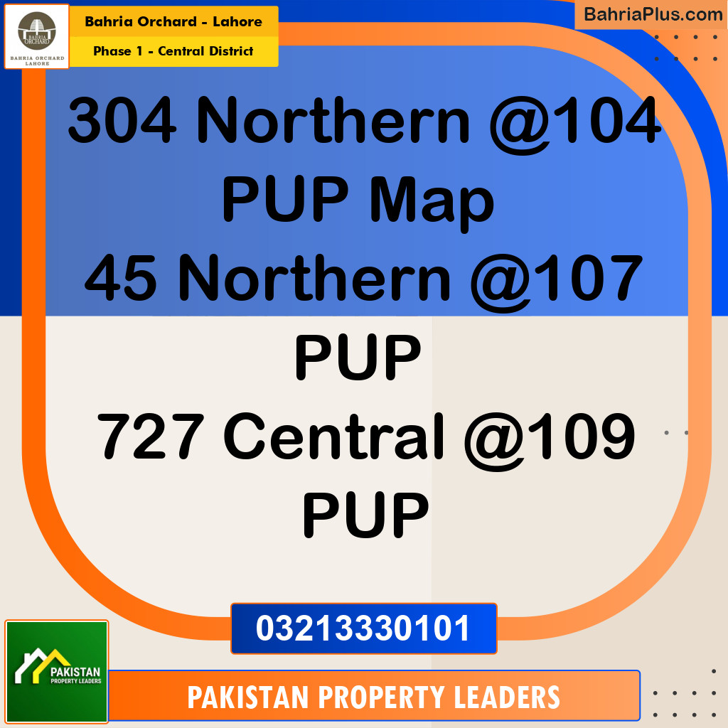 10 Marla Residential Plot for Sale in Phase 1 - Central District -  Bahria Orchard, Lahore - (BP-214650)