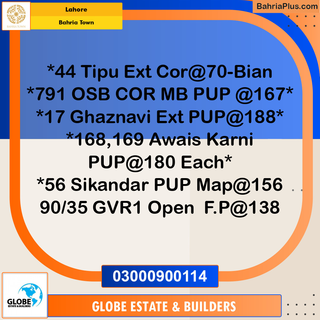 Residential Plot for Sale in Bahria Town, Lahore - (BP-214744)