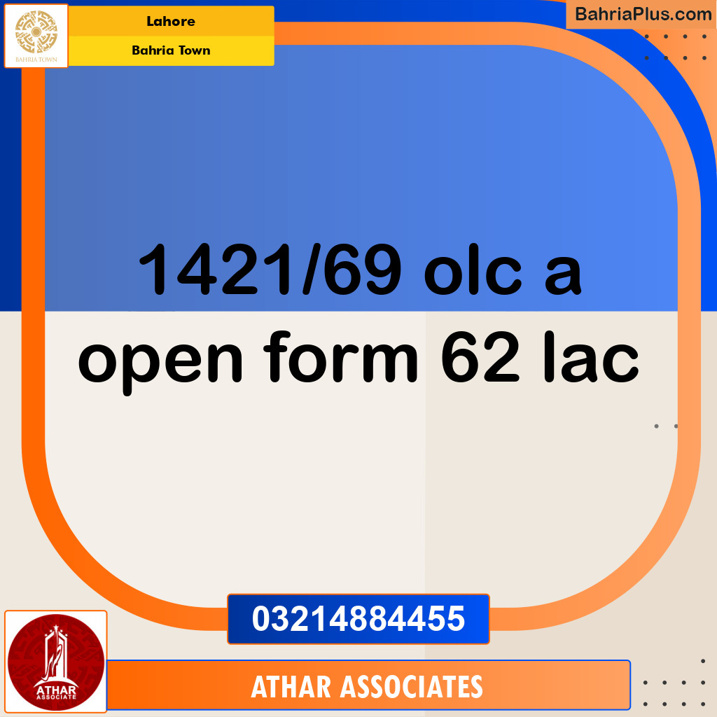 Residential Plot for Sale in Bahria Town, Lahore - (BP-214758)