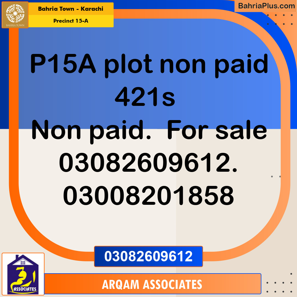 125 Sq. Yards Residential Plot for Sale in Precinct 15-A -  Bahria Town, Karachi - (BP-214954)