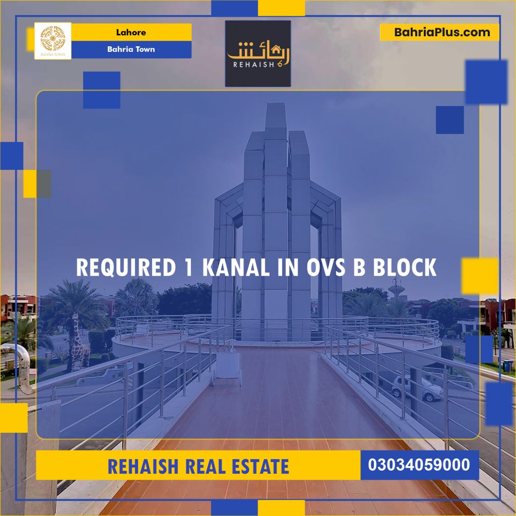 Residential Plot for Sale in Bahria Town, Lahore - (BP-215060)