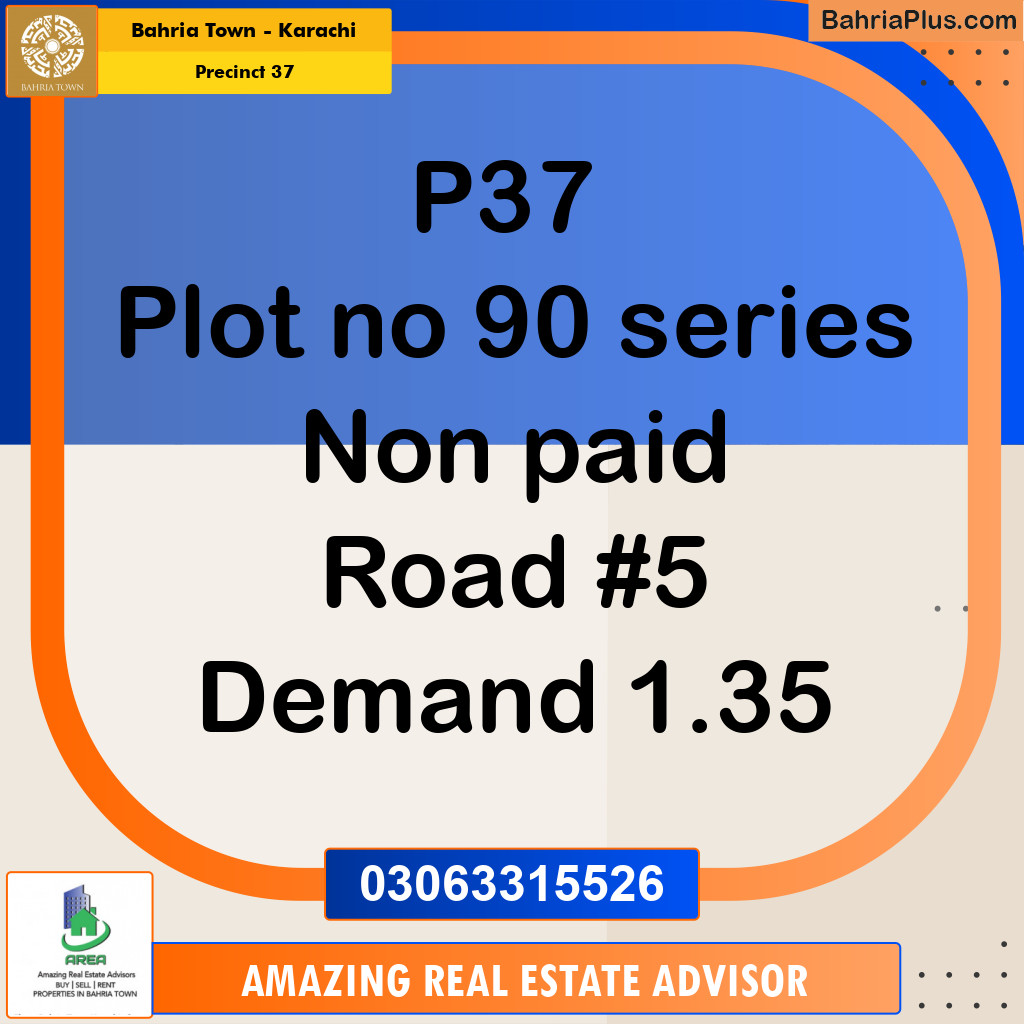 500 Sq. Yards Residential Plot for Sale in Precinct 37 -  Bahria Town, Karachi - (BP-215185)