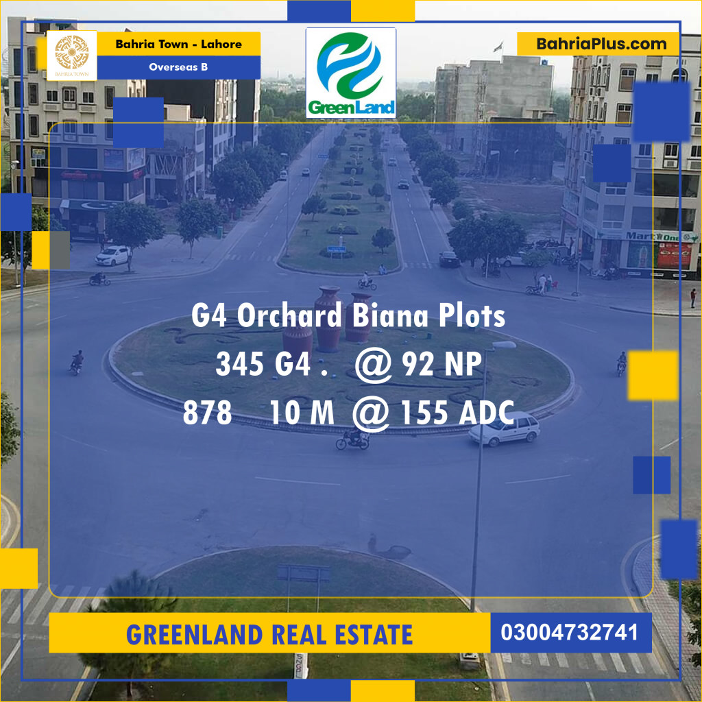 10 Marla Residential Plot for Sale in Overseas B -  Bahria Town, Lahore - (BP-215482)