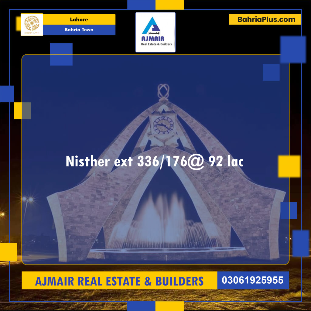 Residential Plot for Sale in Bahria Town, Lahore - (BP-215540)