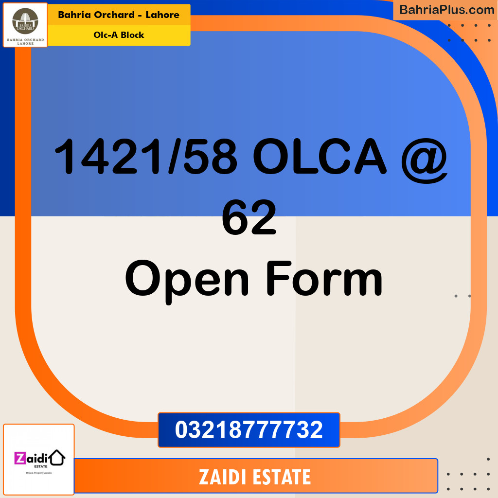 5 Marla Residential Plot for Sale in OLC-A Block -  Bahria Orchard, Lahore - (BP-215542)