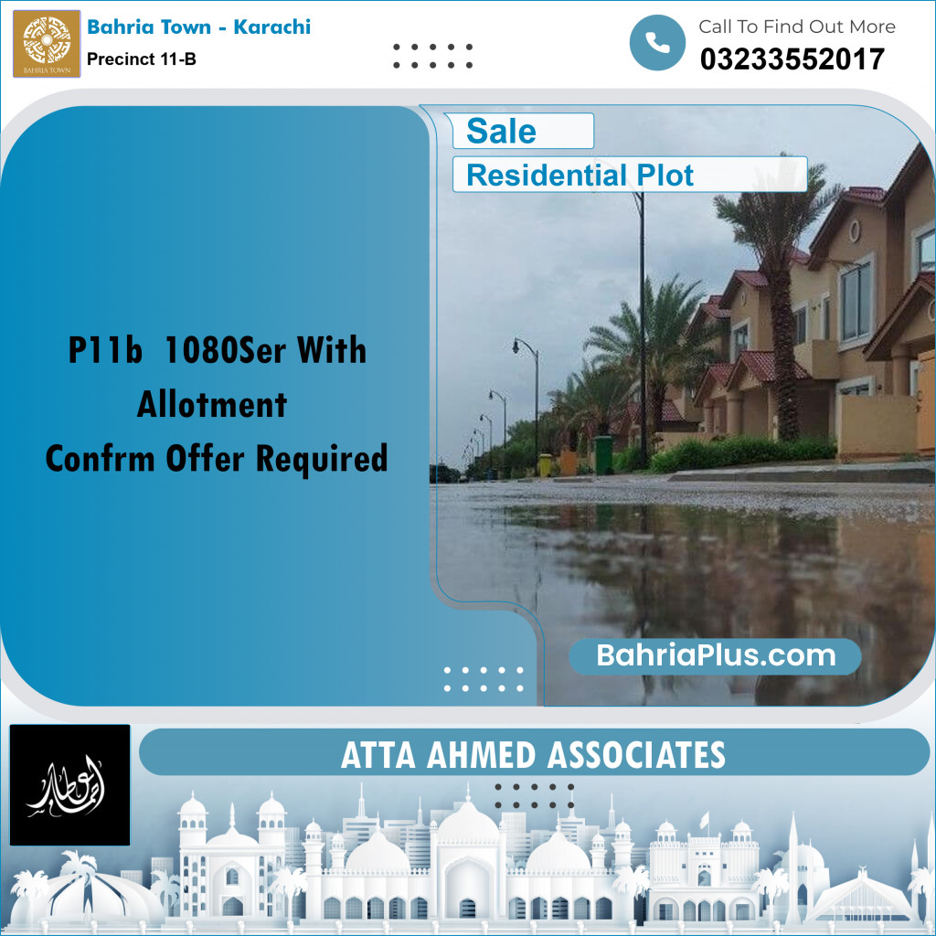 125 Sq. Yards Residential Plot for Sale in Precinct 11-B -  Bahria Town, Karachi - (BP-215543)