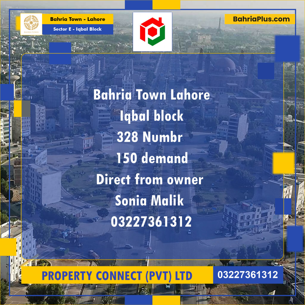 Residential Plot for Sale in Sector E - Iqbal Block -  Bahria Town, Lahore - (BP-215722)