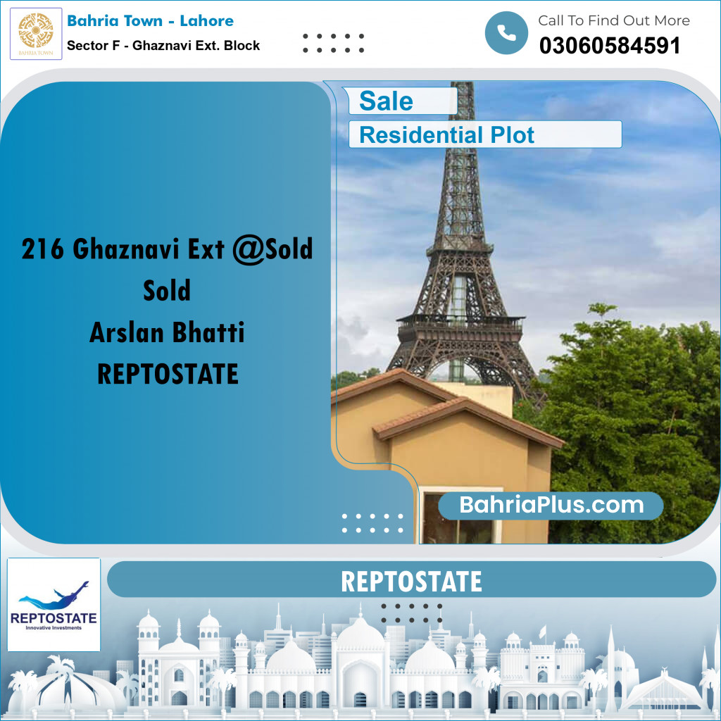 5 Marla Residential Plot for Sale in Sector F - Ghaznavi Ext. Block -  Bahria Town, Lahore - (BP-215848)