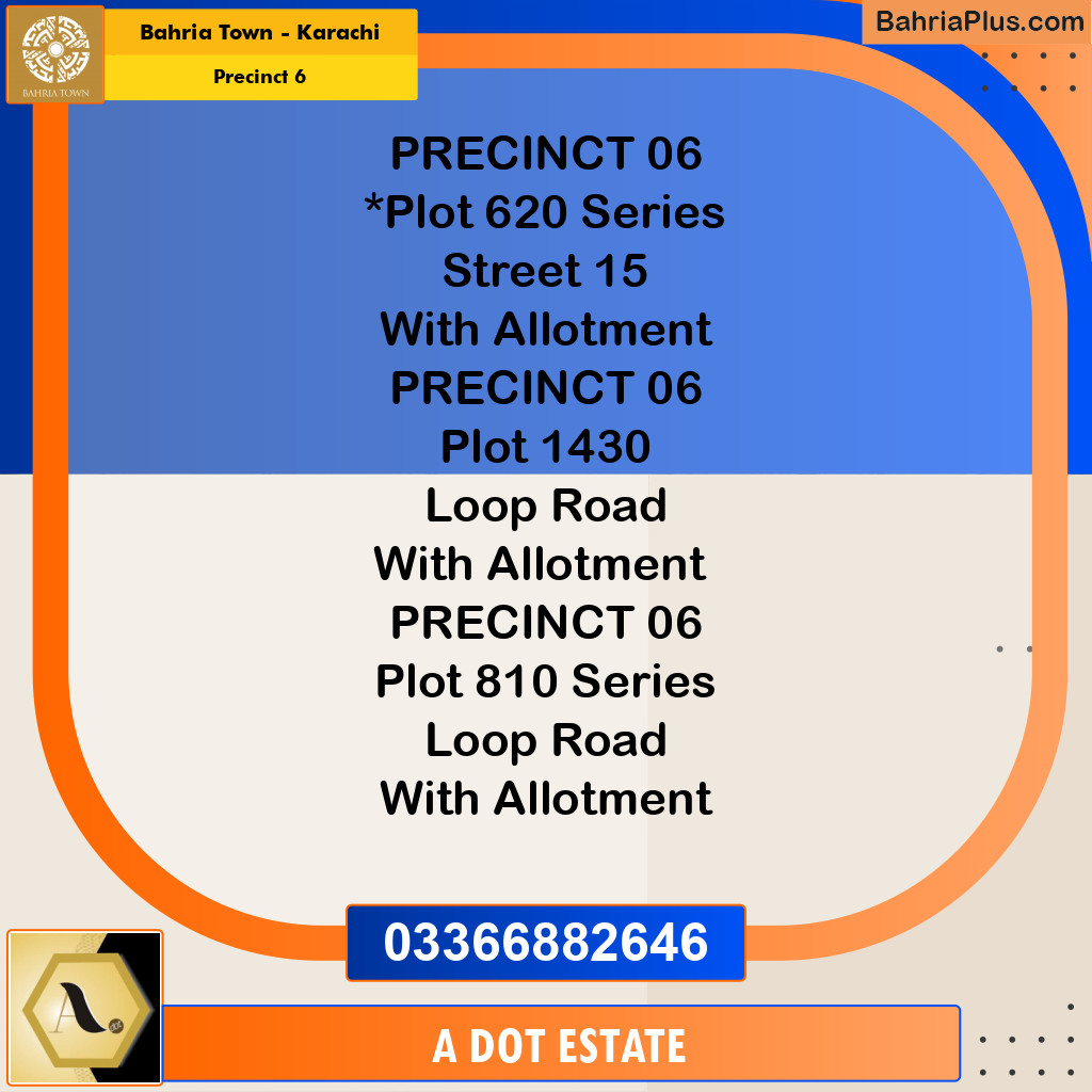 272 Sq. Yards Residential Plot for Sale in Precinct 6 -  Bahria Town, Karachi - (BP-215875)