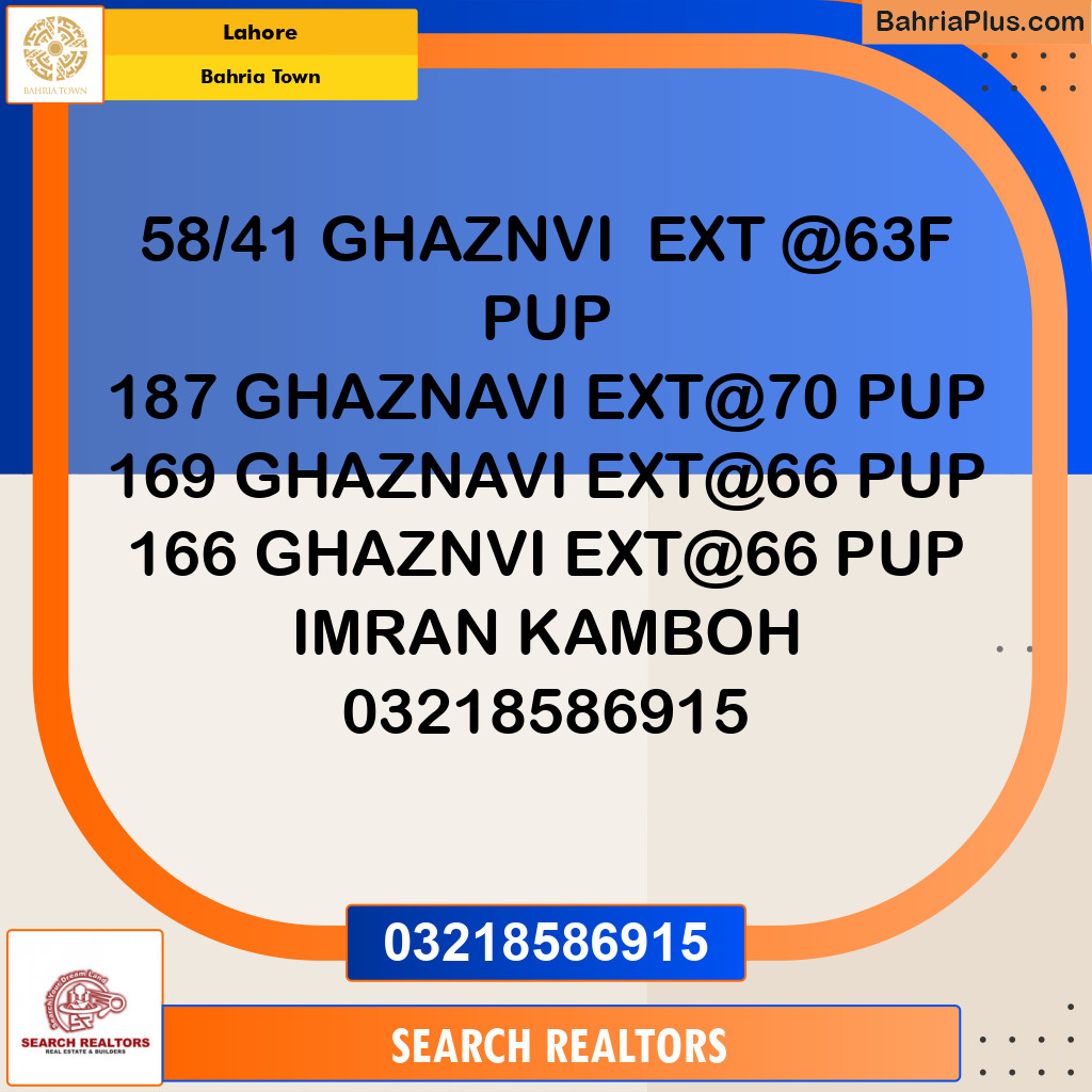 Residential Plot for Sale in Bahria Town, Lahore - (BP-215972)