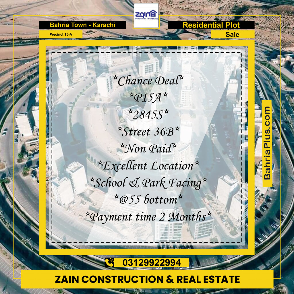 125 Sq. Yards Residential Plot for Sale in Precinct 15-A - Bahria Town, Karachi - (BP-216203)