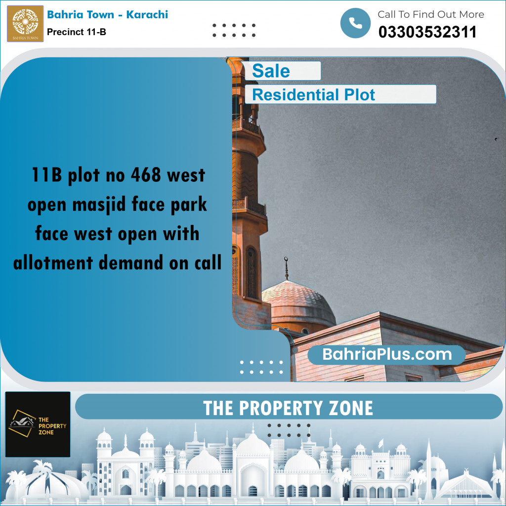 125 Sq. Yards Residential Plot for Sale in Precinct 11-B - Bahria Town, Karachi - (BP-216273)