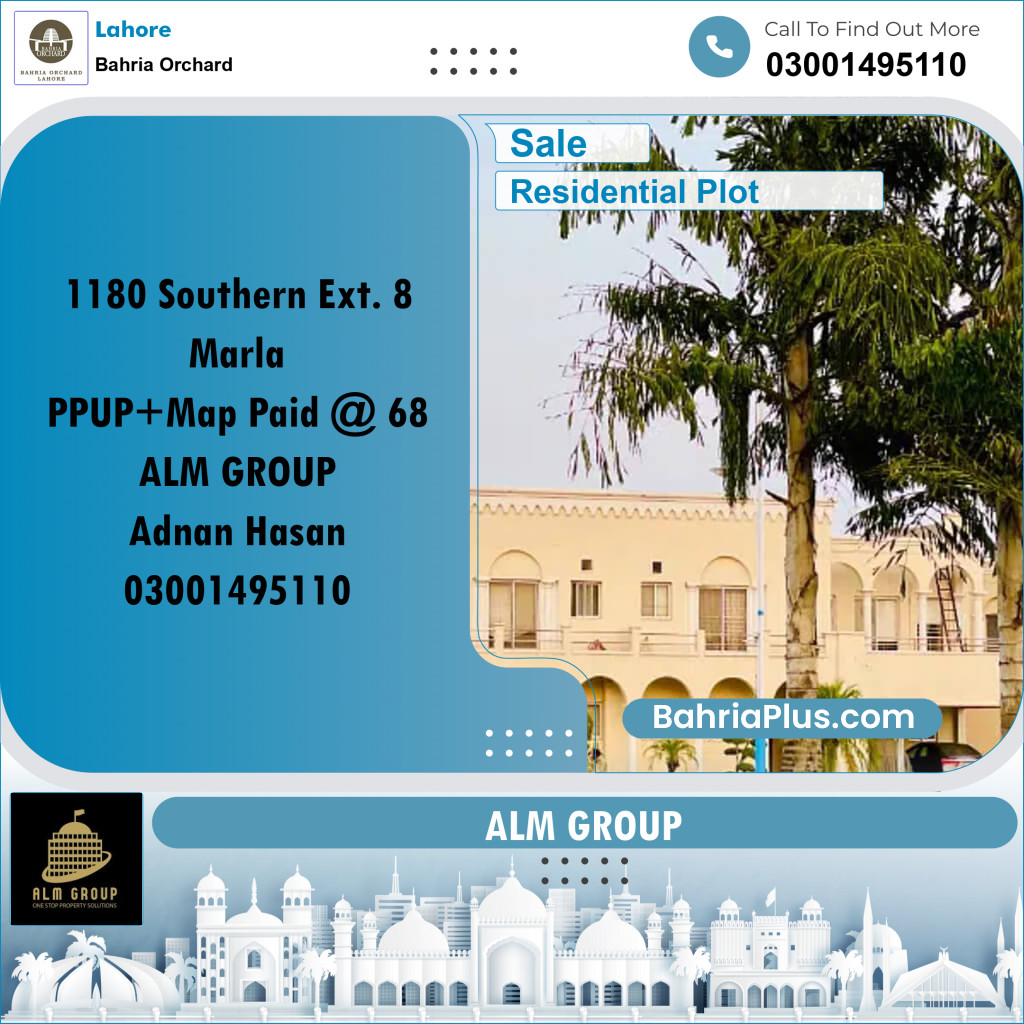 Residential Plot for Sale in Bahria Orchard, Lahore - (BP-216338)