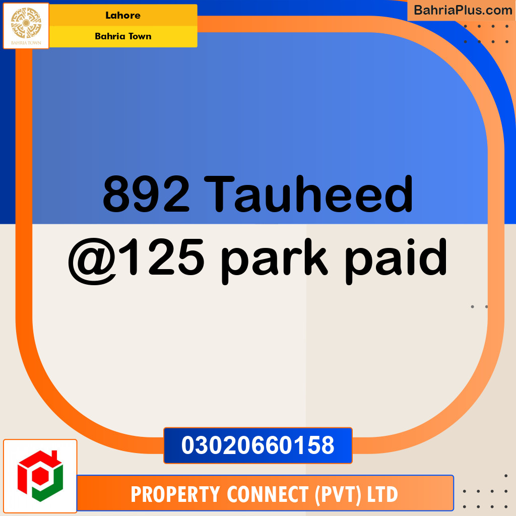 Residential Plot for Sale in Bahria Town, Lahore - (BP-216581)